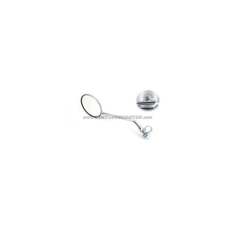 Rétroviseur chromé rond réglable gauche ou droit Fixation bracellet spécial ACMA Rétroviseur chromé rond réglable gauche ou droit Fixation bracellet spécial ACMA